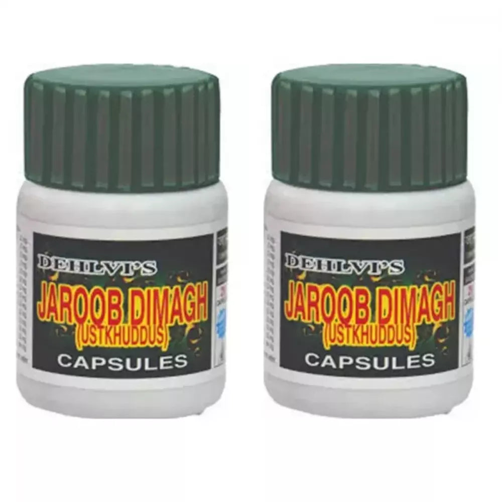 Dehlvi Jaroob Dimagh Capsules - 26 Caps (Pack of 2)